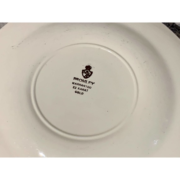 Set of 2 Two Vintage Bromley Side Plates - Picture 10 of 12